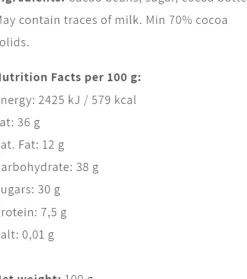 Friis-Holm Chuno Triple Turned, Nicaragua 70 %