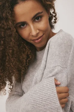 Magasin du Nord Collection Classic 2 - 100% Cashmere Light grey melange Discount