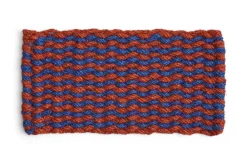Coco Door Mat-Stripe Wave-Brown and navy>Hay Discount