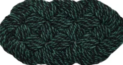Hay Coco Door Mat-Swirl-Green and black Discount