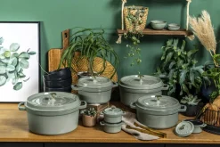 Staub Cocotte 24 cm Eukalyptus Støbejern Hot