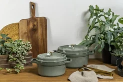 Staub Cocotte 24 cm Eukalyptus Støbejern Hot