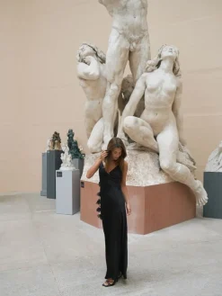 Dame Neo Noir Colly Heavy Sateen Dress