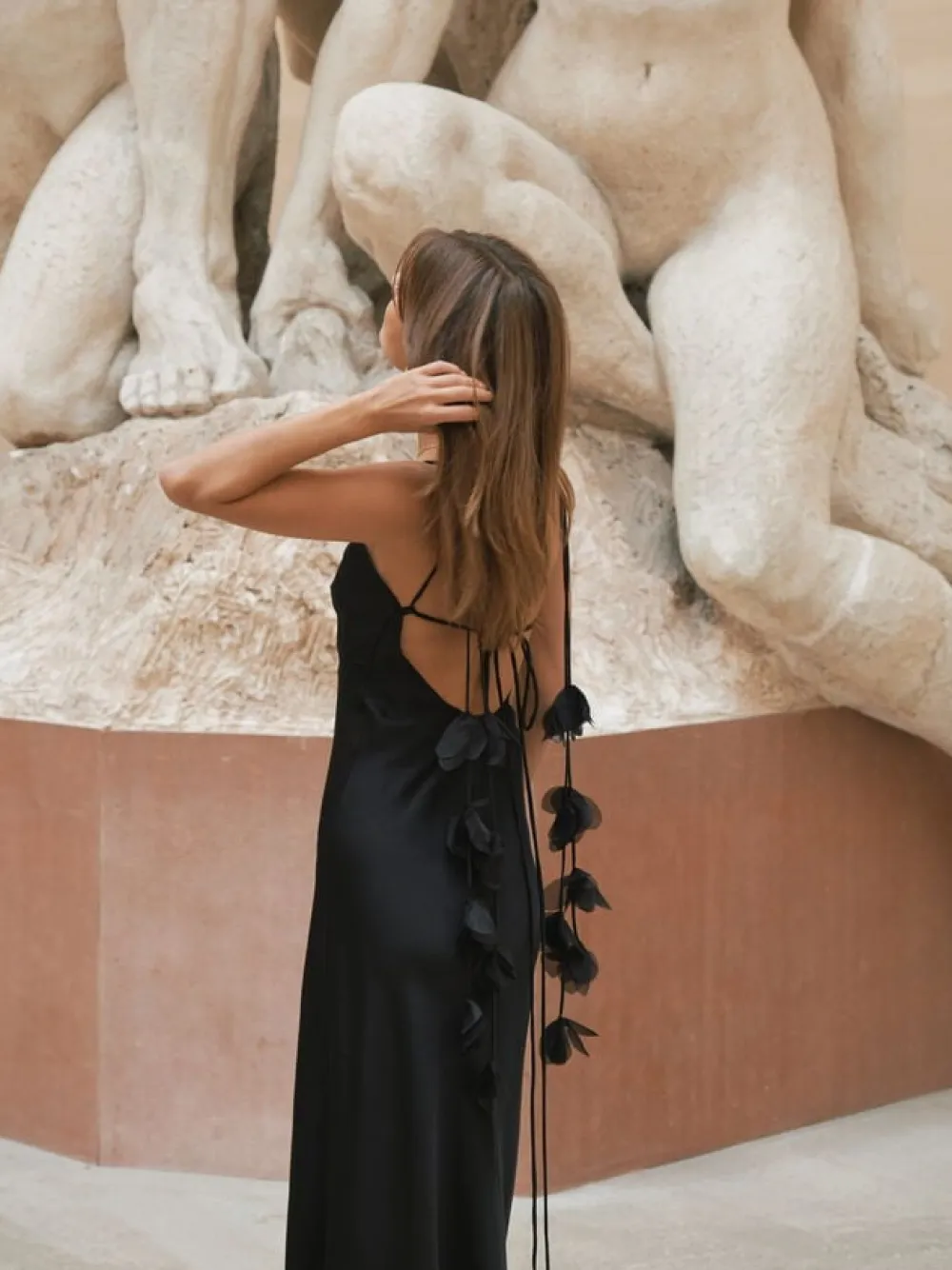 Dame Neo Noir Colly Heavy Sateen Dress