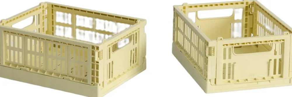 Hay Colour Crate, Mini, 2 stk. Light yellow Discount