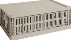 Hay Colour Crate Plastic Lid, Large Warm grey Sale