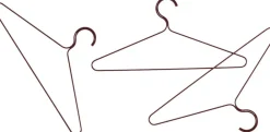 Hay Colour Hanger-Set of 3-Maroon red New