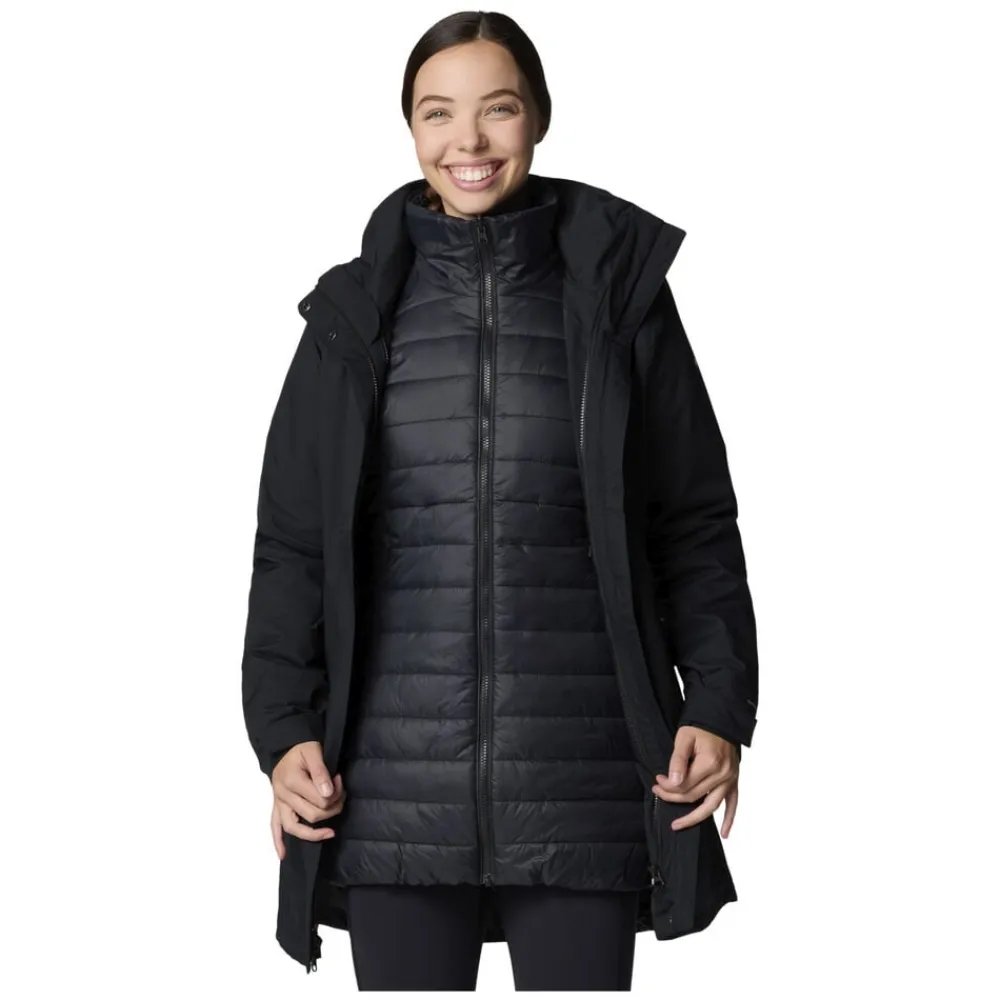 Columbia Pulaski II Interchange 3-i-1 vinterjakke, dame Sort Online