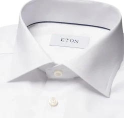 ETON Contemporary Fit White Signature Twill Shirt Hvid Online