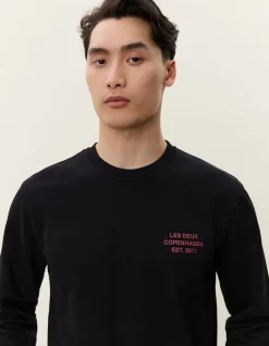 Les Deux Copenhagen 2011 Sweatshirt Black Outlet