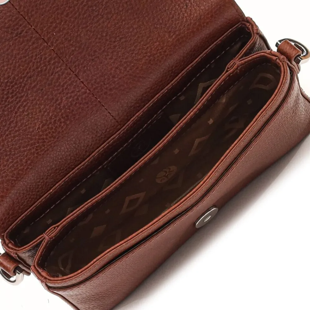 ADAX Cormorano shoulder bag Naina Walnut Hot