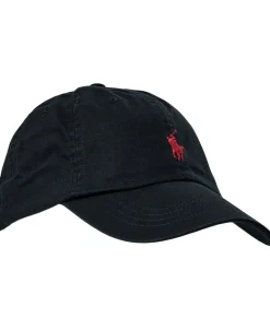 Polo Ralph Lauren Cotton Chino Ball Cap Sort/r&oslash;d Online