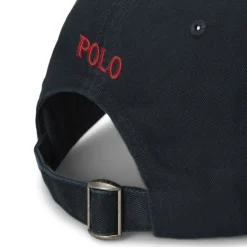 Polo Ralph Lauren Cotton Chino Ball Cap Sort/r&oslash;d Online
