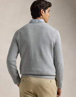 Cotton Crewneck Sweater><noscript><img width=