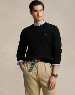 Polo Ralph Lauren Cotton Crewneck Sweater Sort Online