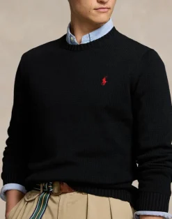 Polo Ralph Lauren Cotton Crewneck Sweater Sort Online