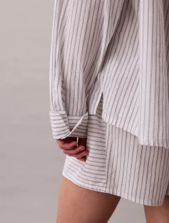 Dame Calvin Klein COTTON POPLIN SHIRT REGULAR