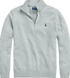 Polo Ralph Lauren Cotton Quarter-Zip Mockneck Sweater