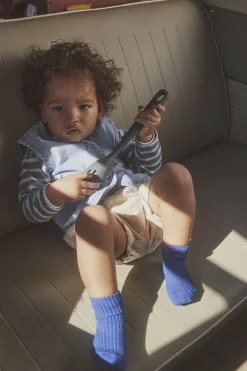 mpKids Cotton rib baby socks True blue Clearance