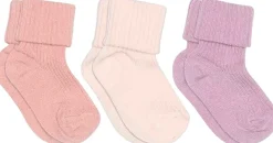 Børn mpKids Cotton rib baby socks - 3-pack