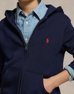 Cotton-Blend Fleece Hoodie Teens><noscript><img width=