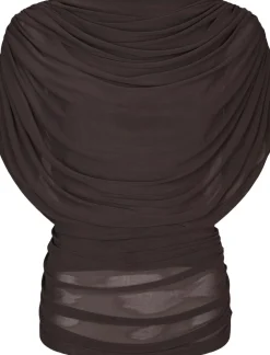 Cottuna Drapy Mesh Top><noscript><img width=