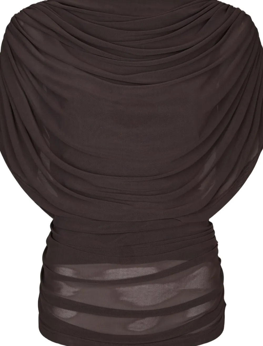 Cottuna Drapy Mesh Top>Neo Noir Discount