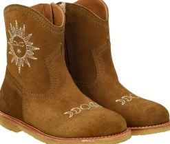 Cowboy støvle med sol- og månebrode>ANGULUS Discount