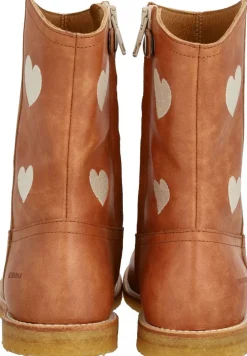 Cowboystøvle med broderede hjerter><noscript><img width=