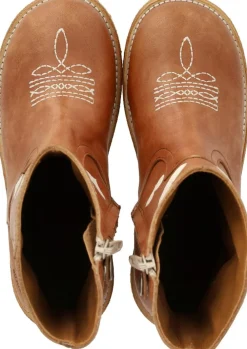 Cowboystøvle med broderede hjerter><noscript><img width=