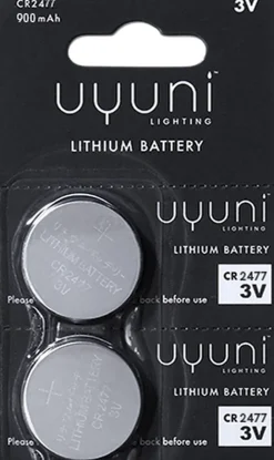 Uyuni CR2477 Battery, 3V, 900 mAh, 2-pack