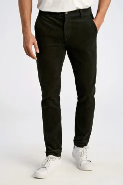 Lindbergh Cropped corduroy pants Gr&oslash;n Sale