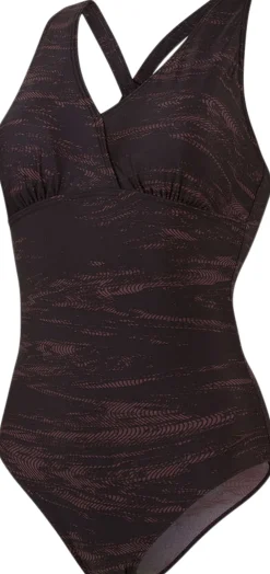 Speedo CROSSBACK PRINTED 1 PIECE Multifarvet Discount