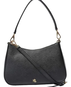 Dame Lauren Ralph Lauren Crosshatch Leather Medium Danni Bag