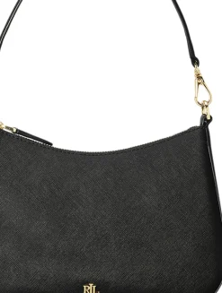 Dame Lauren Ralph Lauren Crosshatch Leather Medium Danni Bag