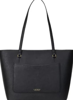 Dame Lauren Ralph Lauren Crosshatch Leather Medium Karly Tote