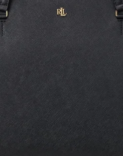 Dame Lauren Ralph Lauren Crosshatch Leather Medium Karly Tote