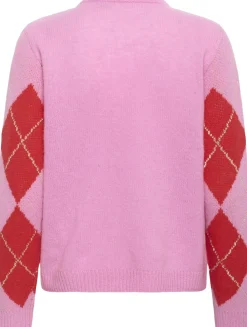 Culture CUharlekin Katrina Pullover Fuchsia pink melange