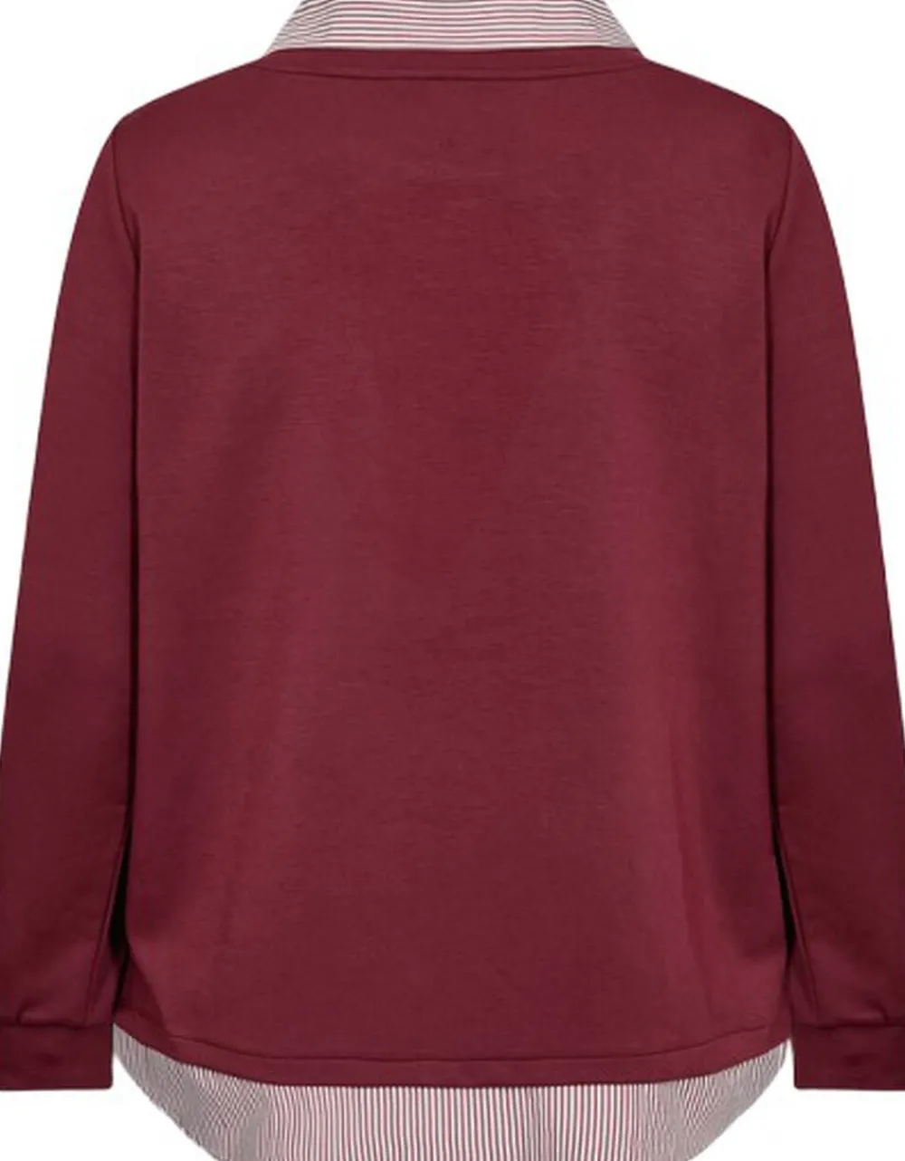 Curvy WA-SABINA 63 Sweatshirt Bordeaux>Wasabiconcept Discount