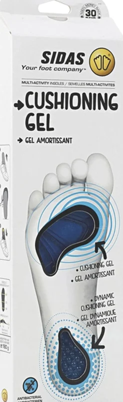 Sidas Cushioning Gel såler Blå Clearance