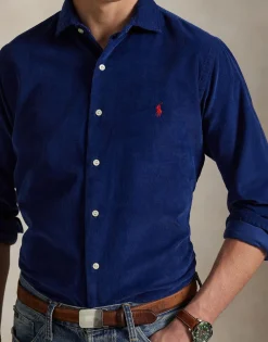 Polo Ralph Lauren Custom Fit Corduroy Shirt Freshwater Clearance