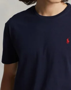 Polo Ralph Lauren Custom Slim Fit Jersey Crewneck T-Shirt Ink Outlet