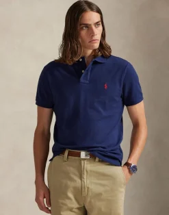Polo Ralph Lauren Custom Slim Fit Mesh Polo Newport navy/c3870 Clearance