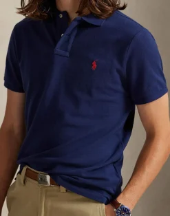 Polo Ralph Lauren Custom Slim Fit Mesh Polo Newport navy/c3870 Clearance