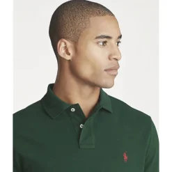 Custom Slim Fit Mesh Polo Shirt><noscript><img width=