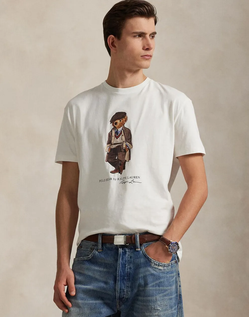 Polo Ralph Lauren Custom Slim Fit Polo Bear Jersey T-Shirt
