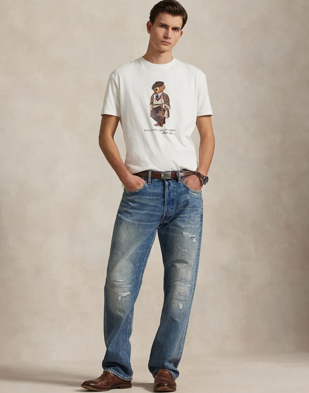 Polo Ralph Lauren Custom Slim Fit Polo Bear Jersey T-Shirt