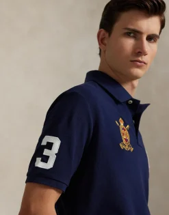 Polo Ralph Lauren Custom Slim Fit 20th Anniversary Polo Blå Clearance