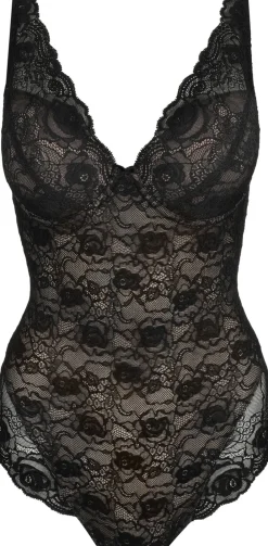 Dame Marie Jo Cyrile vatteret plunge bodystocking