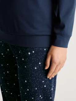 DAMEN Pyjama mit Bündchen><noscript><img width=